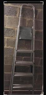 Grand escabeau en métal 6 marches, Enlèvement, Comme neuf