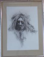 RAFAEL GORSEN / BEBAARDE MAN / ORIGINEEL / 113x87cm / KADER, Ophalen