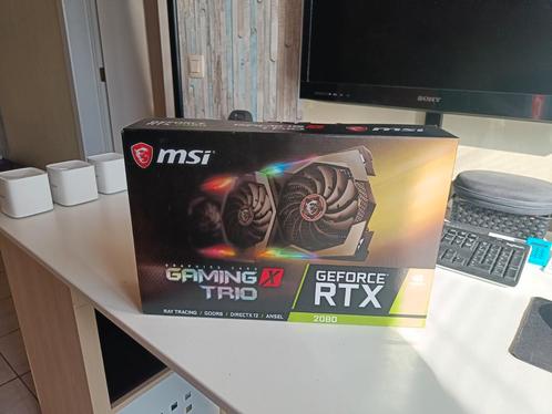 MSI RTX 2080 Gaming X Trio, Computers en Software, Videokaarten, Zo goed als nieuw, Nvidia, GDDR6, HDMI, DisplayPort, Ophalen