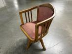 In de hoogte verstelbare en draaibare houten stoel, Huis en Inrichting, Stoelen, Ophalen, Hout, Klassiek-antiek, Gebruikt