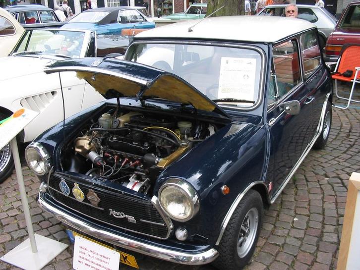 Innocenti cooper 1300export, Auto's, Mini, Particulier, Cooper, Benzine, Overige carrosserie, 2 deurs, Handgeschakeld, Blauw, Beige