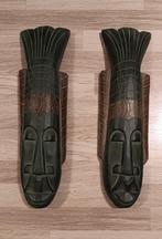 2 decoratieve maskers, Huis en Inrichting, Woonaccessoires | Wanddecoraties, Ophalen of Verzenden, Zo goed als nieuw