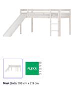 Flexa basic halfhoogslaper/ glijbaan, Maison & Meubles, Chambre à coucher | Lits superposés & Lits mezzanines, Utilisé, Lit mi-hauteur mezzanine