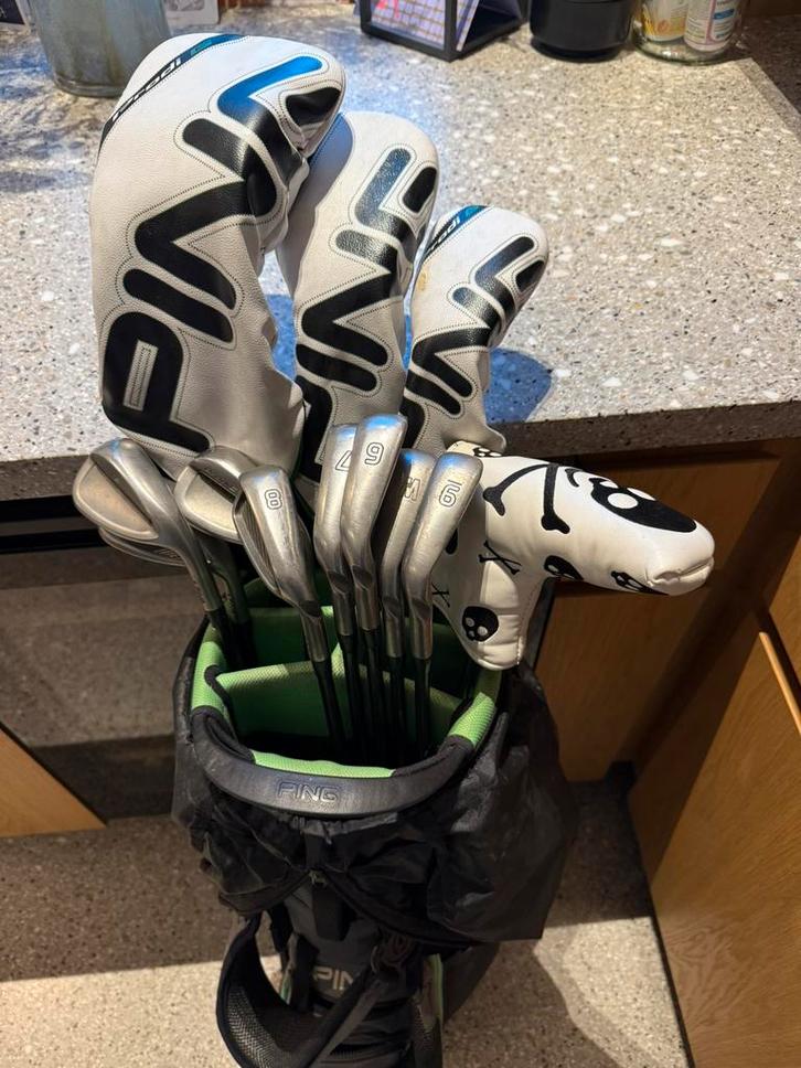 Set se clubs de golf juniors PING prodi G, Sport en Fitness, Golf, Gebruikt, Tas, Ping, Ophalen