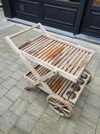BBQ wagentje in teak, Tuin en Terras, Ophalen