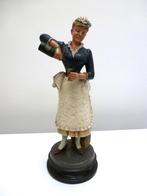 Bernard Bloch (1836-1909) terracotta beeld van serveerster, Antiek en Kunst, Ophalen