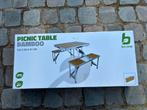 Nieuwe picnic tafel bamboo (Bo-camp), Tuin en Terras, Ophalen, Nieuw