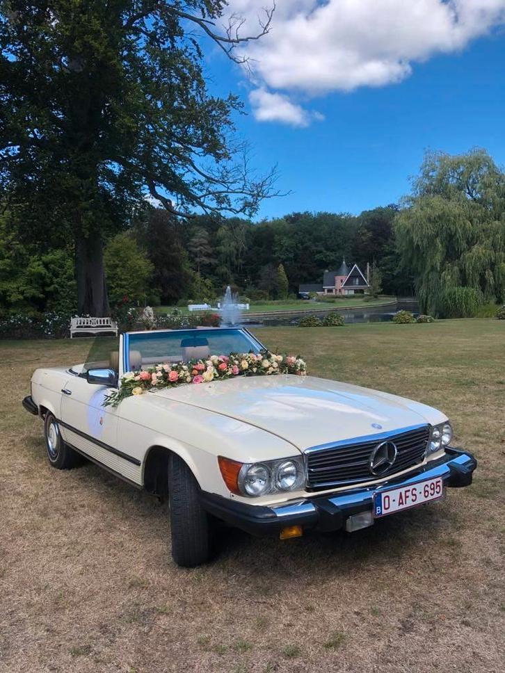 Mercedes 380 SL R107 1982, Autos, Mercedes-Benz, Particulier, SL, Radio, Essence, Euro 1, Cabriolet, 2 portes, Automatique, Beige