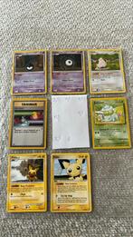 Pokemonkaarten unown - base set - raichu - pichu, Hobby en Vrije tijd, Verzamelkaartspellen | Pokémon, Ophalen of Verzenden, Zo goed als nieuw