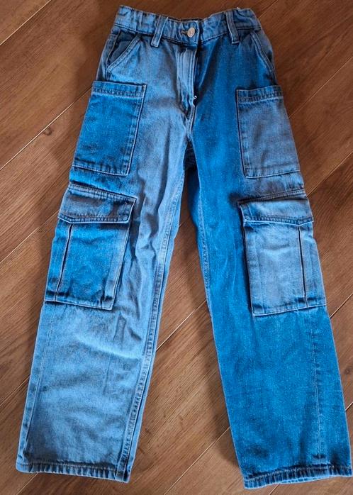 Camille blauwe wijde jeans 8 jaar, Kinderen en Baby's, Kinderkleding | Maat 128, Zo goed als nieuw, Meisje, Broek, Ophalen of Verzenden