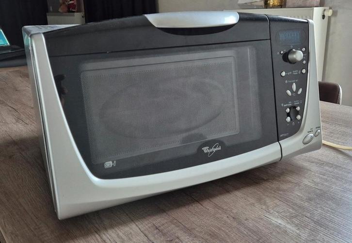 Microgolf Combi Whirlpool, Elektronische apparatuur, Microgolfovens, Zo goed als nieuw, Vrijstaand, Combi-microgolfoven, Crisp