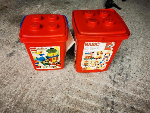 Boîtes de rangement Lego seaux années 80, Collections, Jouets, Utilisé, Enlèvement ou Envoi