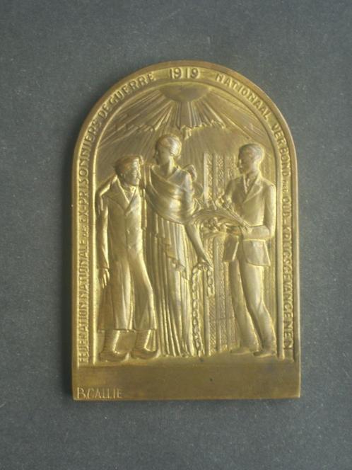 Médaille 1919 marquée Fisch ex-prisonniers de guerre, Collections, Objets militaires | Général, Armée de terre, Envoi