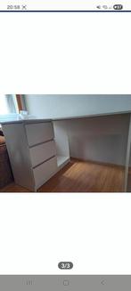 Witte bureau, Huis en Inrichting, Bureaus, Ophalen, Gebruikt, Bureau