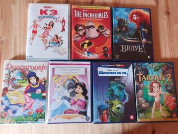 K3,The Incredibles,Brave,Tarzan2,Monsters en C,Princess,enz