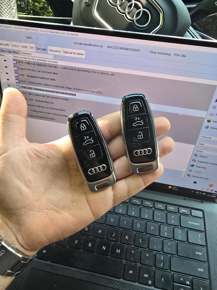 Nieuwe Autosleutel Audi VW Seat Skoda | Origineel, Auto diversen, Overige Auto diversen, Ophalen