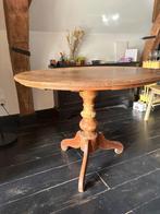 Ronde houten tafel, Huis en Inrichting, Tafels | Eettafels, Ophalen, Gebruikt, Eikenhout