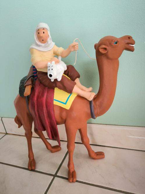 Grande figurine artisanale Tintin et Milou, Verzamelen, Stripfiguren, Kuifje, Ophalen of Verzenden