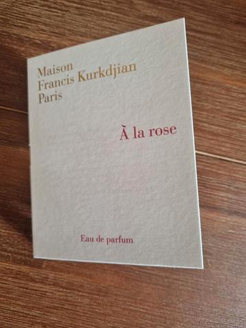 Maison francis kurkdjian A la rose