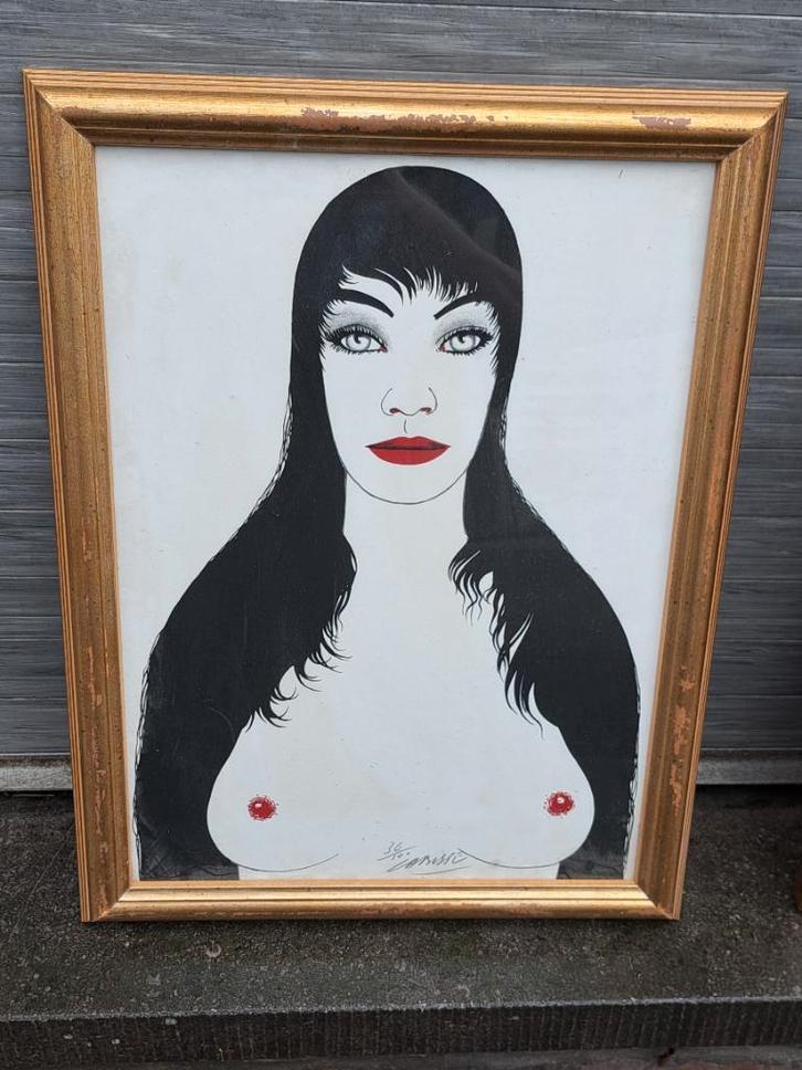 Lithographie femme nue signe felix labisse, Antiek en Kunst, Kunst | Litho's en Zeefdrukken, Ophalen of Verzenden