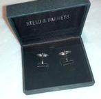 manchetknopen zilver Steed & Barneys, Handtassen en Accessoires, Manchetknopen, Ophalen of Verzenden, Nieuw, Zilver