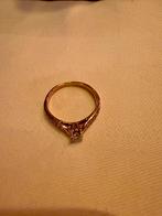 Belle bague de fiançailles en or 18 carats avec diamants, Antiquités & Art, Antiquités | Argent & Or, Enlèvement, Or