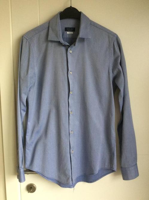 Hemden Zara/River Woods M/L slim fit, Kleding | Heren, Overhemden, Zo goed als nieuw, Halswijdte 39/40 (M), Blauw, Ophalen of Verzenden