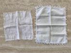 Katoen zakdoekjes, met handgemaakt kant (pr/st) (nr2013), Maison & Meubles, Cuisine | Linge de cuisine, Autres types, Enlèvement ou Envoi