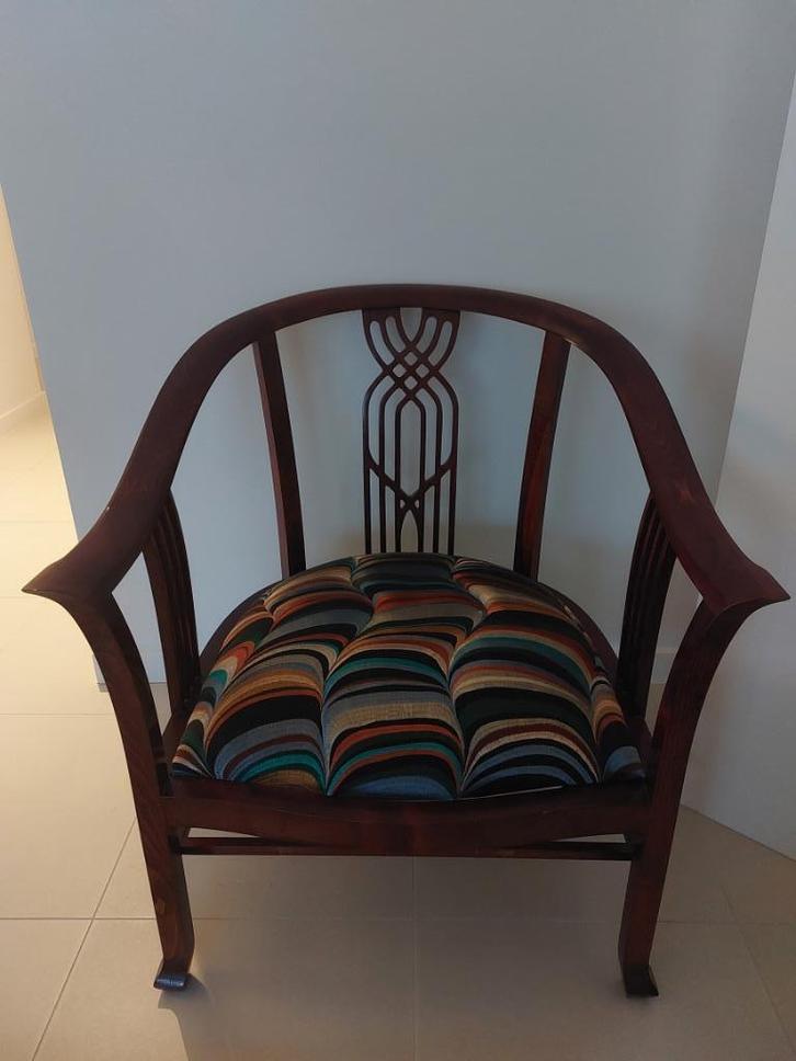 Giorgetti fauteuil, Maison & Meubles, Fauteuils, Comme neuf, Bois, 50 à 75 cm, Moins de 75 cm, Enlèvement