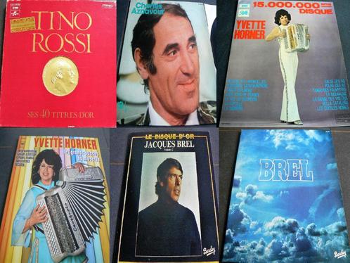 lot de 9 vinyls tino rossi ,aznavour, yvettes horner, CD & DVD, Vinyles | Compilations, Comme neuf, Autres genres, Enlèvement ou Envoi