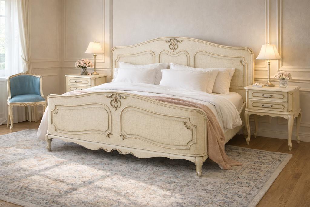 Charmante vintage slaapkamer in Franse stijl, Antiek en Kunst, Ophalen