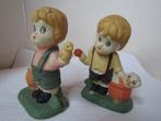 Merveilleuses  statues de 2 gamins en porcelaine allemande, Antiquités & Art, Antiquités | Porcelaine, Enlèvement ou Envoi