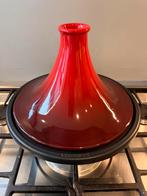 Le Creuset tajine, Huis en Inrichting, Ophalen, Zo goed als nieuw, Gietijzer, Keramische plaat