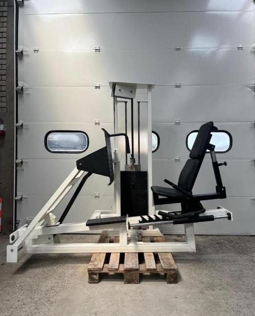 Gym 80 Beinpresse/ Seated leg press/ massif / White, Sport en Fitness, Fitnessmaterialen, Halterset, Ophalen of Verzenden