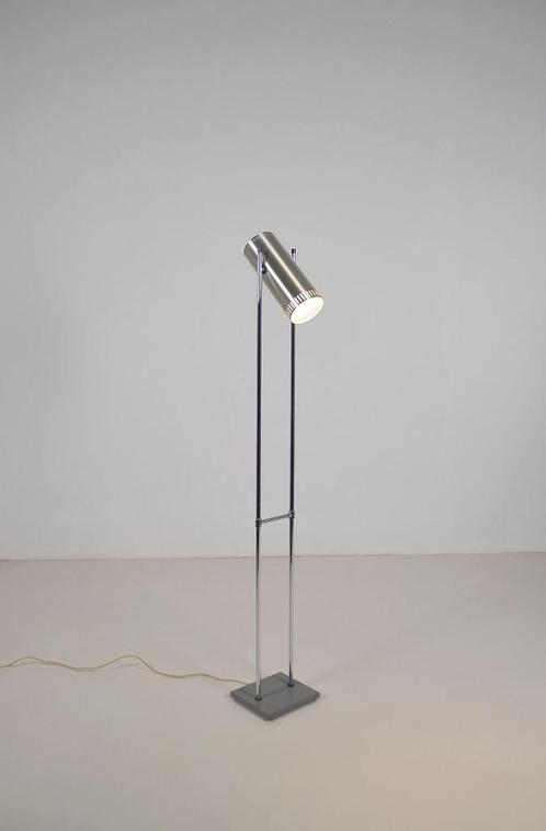 Deense vloerlamp 'Trombone' door Jo Hammerborg, Fog & Mørup, Maison & Meubles, Lampes | Lampadaires, Utilisé, 100 à 150 cm, Métal
