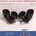 FACELIFT 43 AMG UITLAAT SIERSTUKKEN SET ZWART C43 E43 GLC43, Enlèvement ou Envoi, Mercedes-Benz, Neuf
