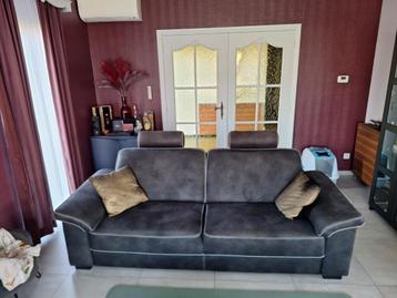 Zwarte 3zit zetel, Ophalen, Gebruikt, 150 tot 200 cm, Driepersoons