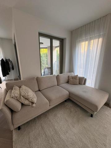 Beige zetel - moet snel weg, Huis en Inrichting, Ophalen, Gebruikt