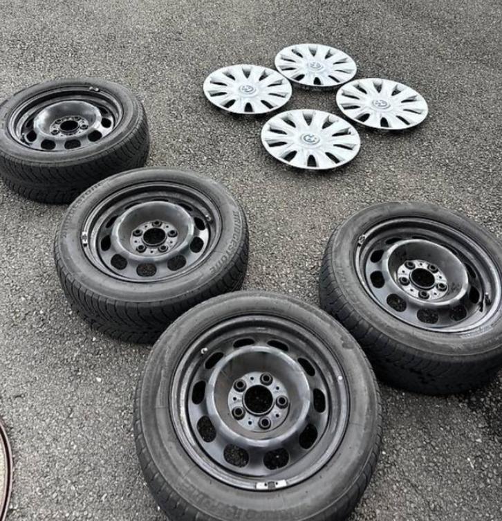 4 originele BMW 3 serie E90 16 inch wintervelgen (5×120), Auto-onderdelen, Overige Auto-onderdelen, BMW, Gebruikt, Ophalen