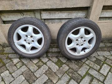 4 pneus d'été avec jante 215/55 R16 + 1 de rechange (mercede, Pneus et Jantes, 215 mm, 16 pouces, Véhicule de tourisme