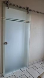 Design Glazen Schuifdeur (Dorma Manet) – 10mm Gehard Glas, Doe-het-zelf en Bouw, Deuren en Vliegenramen, Ophalen, 80 tot 100 cm