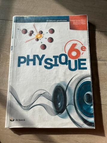 Physique 6e de boeck, Enlèvement ou Envoi, Utilisé, De boeck