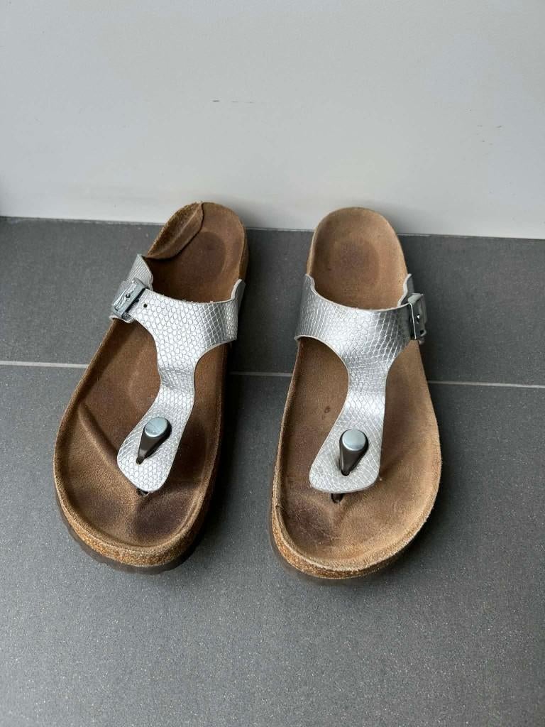 gizeh birkenstock, Kleding | Dames, Schoenen, Grijs, Gedragen, Birkenstock, Sandalen of Muiltjes