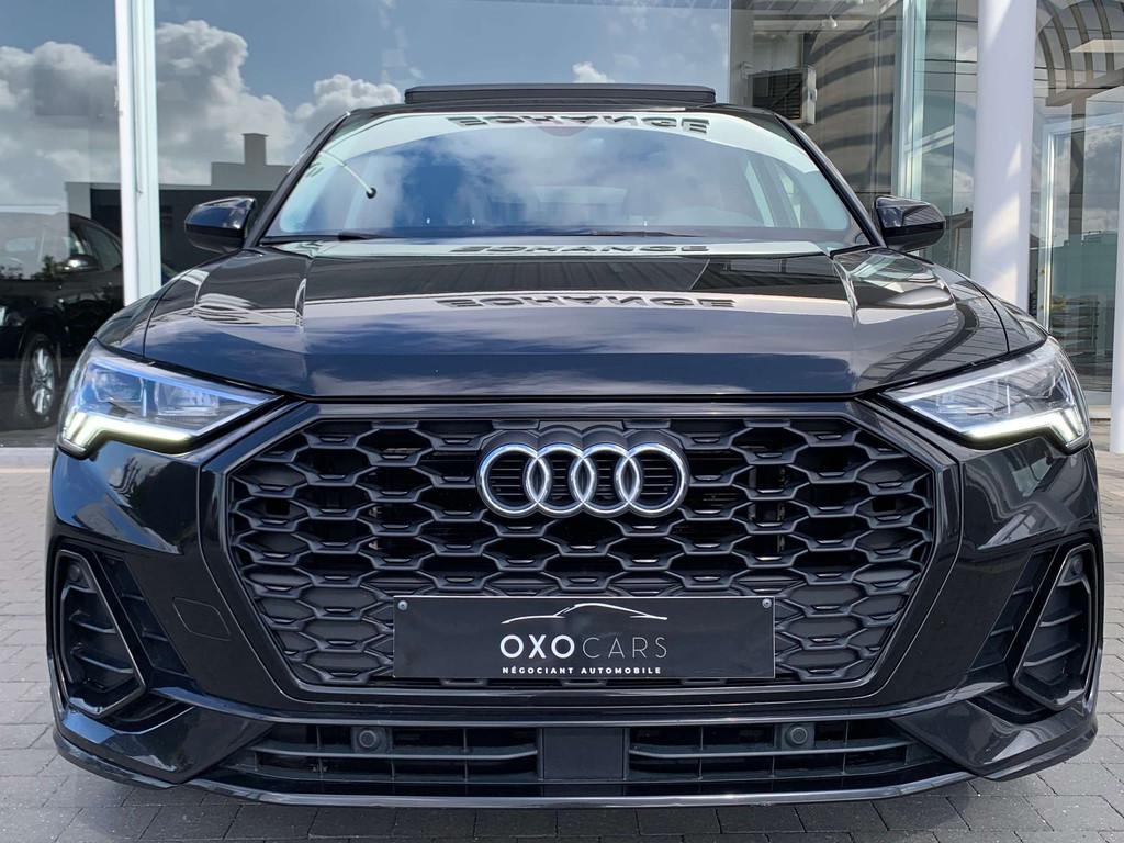 Audi Q3 SPORTBACK S-Line / 35 TFSI / Boite Auto / Toit Pano, 4 cilinders, Zwart, Leder, Bedrijf