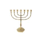 Antieke messing menora – 7-armige kandelaar, Antiek en Kunst, Ophalen of Verzenden