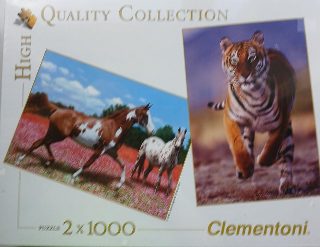 Puzzel Clementoni 2 x 1000 stuks, Hobby & Loisirs créatifs, Sport cérébral & Puzzles, Enlèvement, 500 à 1500 pièces, Neuf, Puzzle