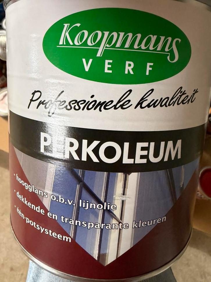 Koopmans grijsgroene dekkende beits 2,5liter, Hobby & Loisirs créatifs, Peinture, Neuf, Enlèvement ou Envoi