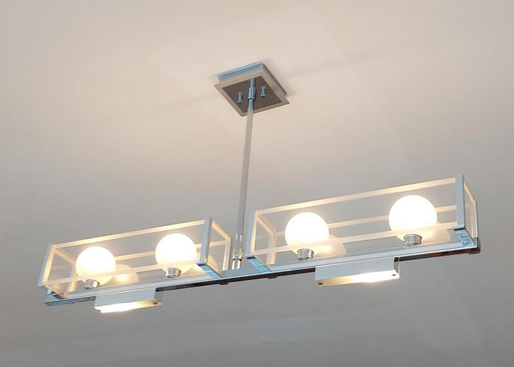 Suspension Hinkley lighting Led  (télécommande), Huis en Inrichting, Lampen | Plafondlampen, Zo goed als nieuw, Glas, Metaal, Ophalen