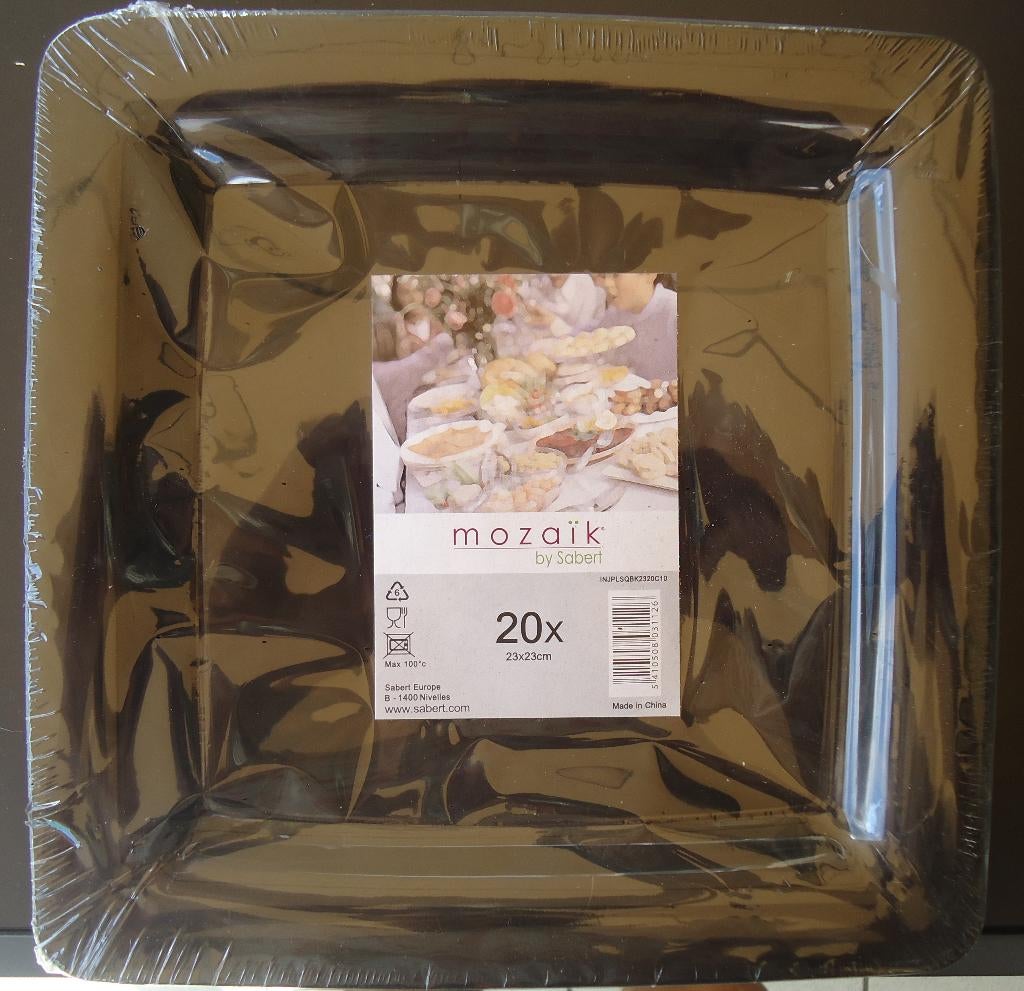 300 plastieken eetborden, Tuin en Terras, Ophalen of Verzenden, Nieuw, Sabert