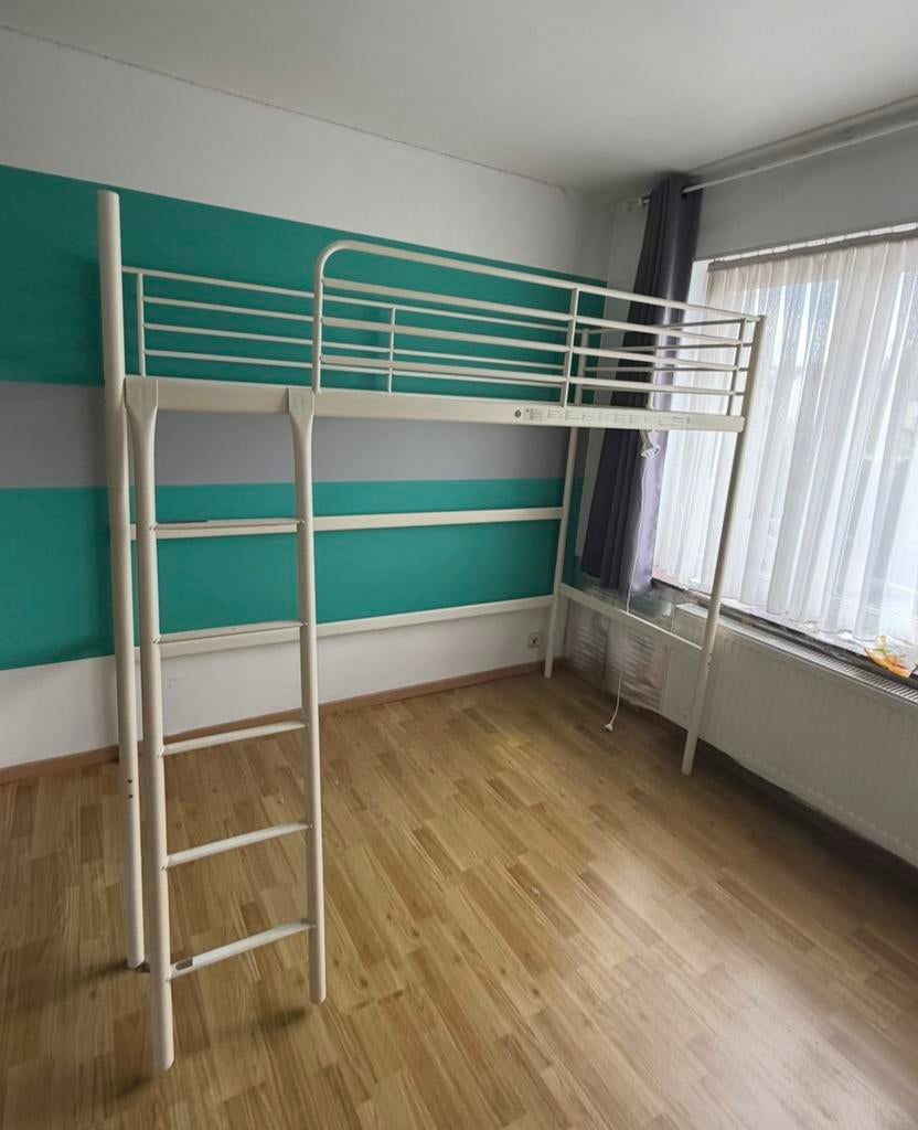 Lit en hauteur, Huis en Inrichting, Slaapkamer | Stapelbedden en Hoogslapers, Ophalen, Gebruikt, 90 cm